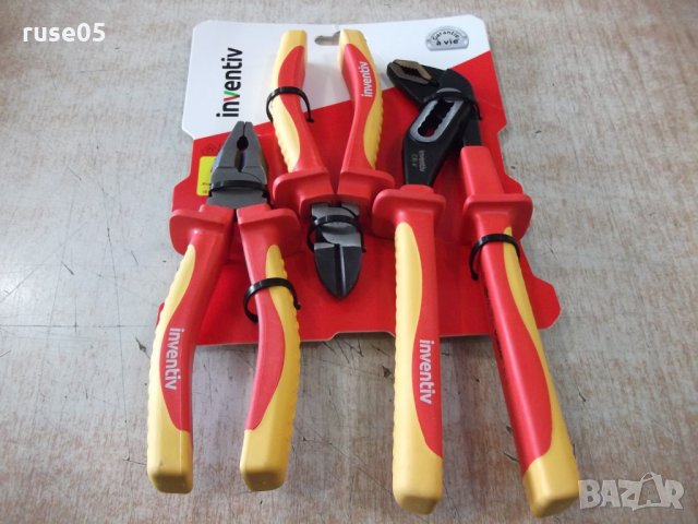 Комплект "INVENTIV" от 3 бр. изолирани клещи, снимка 9 - Клещи - 32251125