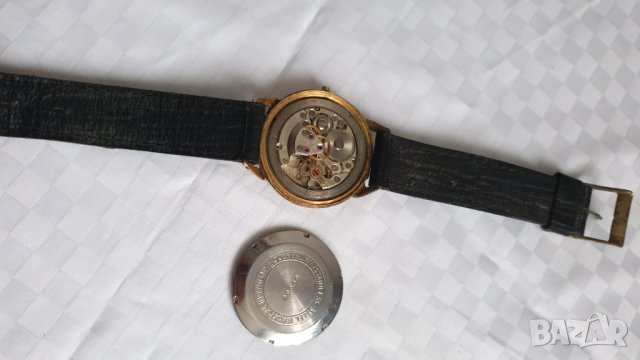 Мъжки позлатен механичен часовник Precisa 17 jewels, снимка 4 - Антикварни и старинни предмети - 43099523