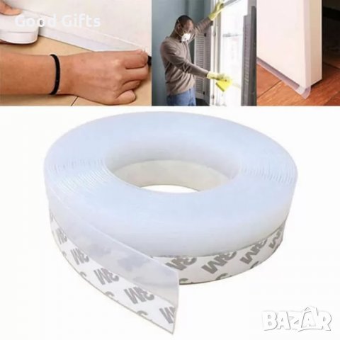 Уплътняваща силиконова лента, самозалепваща се 5м, снимка 2 - Други стоки за дома - 38102531