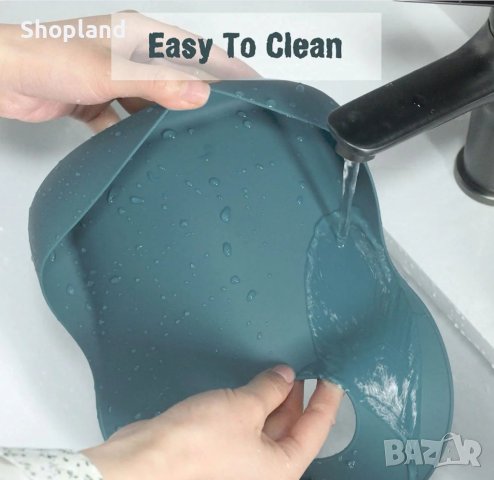 Бебешки силиконов комплект за хранене, снимка 4 - Прибори, съдове, шишета и биберони - 43950108