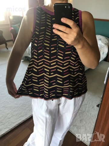 60 лв до 30.07!Missoni,оригинал,топ ,чисто нов,леко разкроен, снимка 2 - Корсети, бюстиета, топове - 34770392