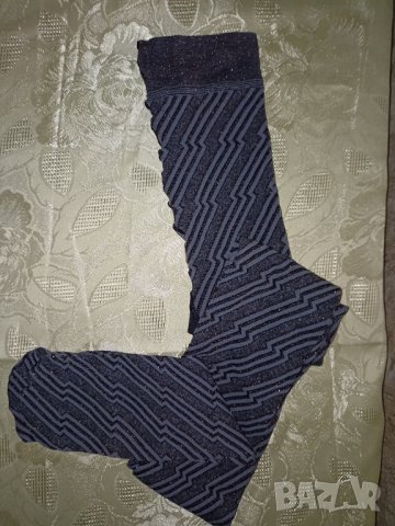 Нов чорапогащник с диагонални зигзагообразни ивици с брокат , снимка 10 - Бельо - 39654154