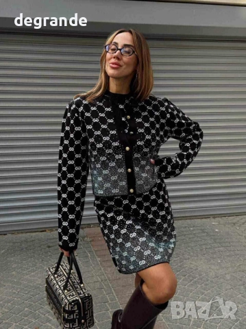 Луксозен комплект Gucci , снимка 4 - Рокли - 52586409