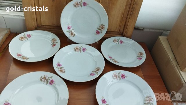 Стар български порцелан чинии, снимка 2 - Антикварни и старинни предмети - 33044916