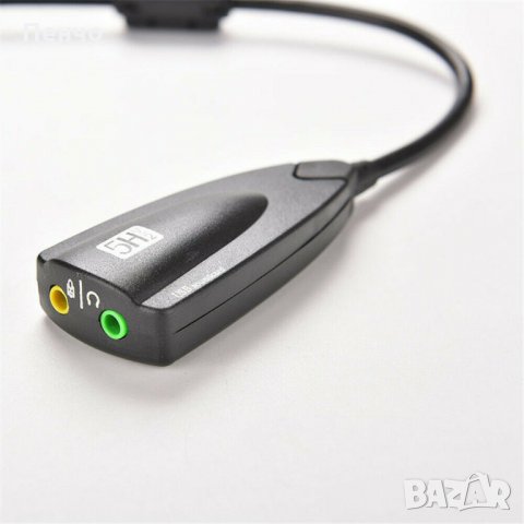 USB външна звукова карта 7.1 с кабел 3,5 мм жак микрофон слушалка стерео слушалки аудио адаптер за к, снимка 4 - Кабели и адаптери - 27826769