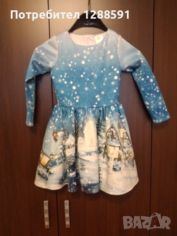 Коледна рокличка, снимка 2 - Детски рокли и поли - 43151113