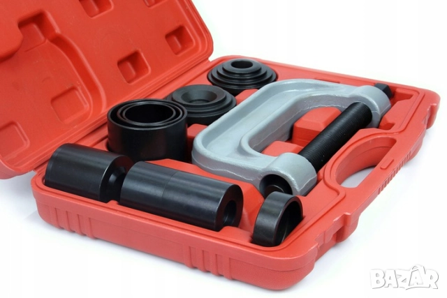 Скоба и втулки за монтаж и демонтаж на лагери и шарнири 9 части (малък), снимка 6 - Аксесоари и консумативи - 51497412