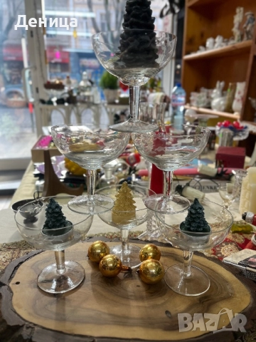 6 чаши за шампанско- Българско калиево стъкло Елегантни, стилна гравюра, подходящи за красиво, снимка 2 - Чаши - 52881046