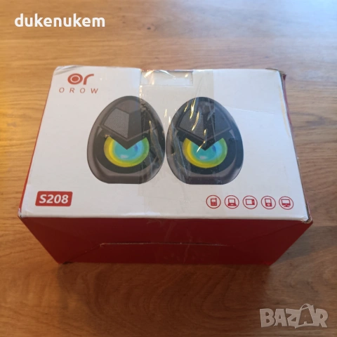 Компютърни тонколони, RGB, 10W, USB захранване, снимка 11 - Тонколони - 53240057