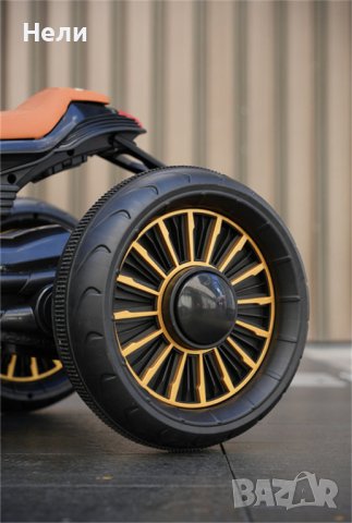 Акумулаторен MOTOR ТУРБО 12V батерия,MP3 плейър, с меки гуми с Кожена седалка, снимка 9 - Детски велосипеди, триколки и коли - 43684087
