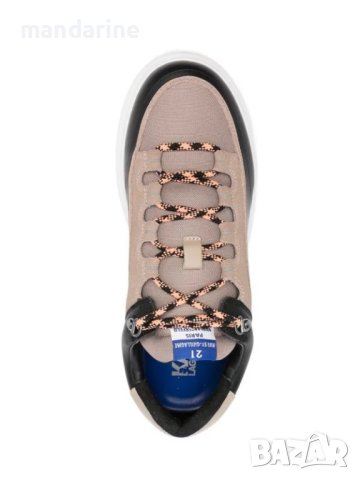 KARL LAGERFELD № 42 🍊 Мъжки кожени спортни обувки "BLACK & BEIGE" нови с кутия, снимка 9 - Спортно елегантни обувки - 43024137