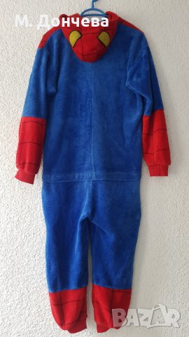 Поларен гащеризон Спайдърмен 8-10 години, снимка 4 - Детски пижами - 38613451