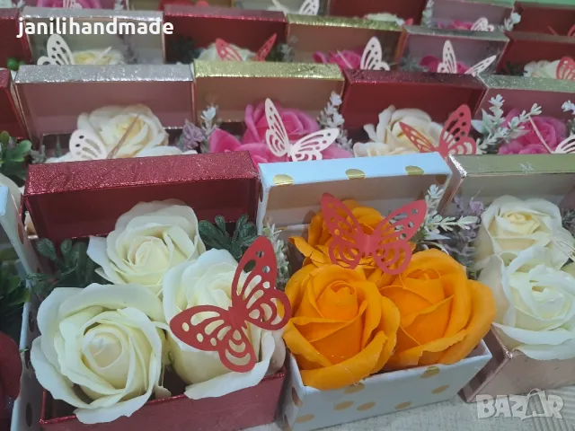 Кутии с рози, 8ми март, подарък, снимка 6 - Подаръци за жени - 48793978