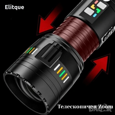 Фенер COBA CB-W518 с LED акумулаторна батерия и обхват 3 км, снимка 5 - Друга електроника - 53371748