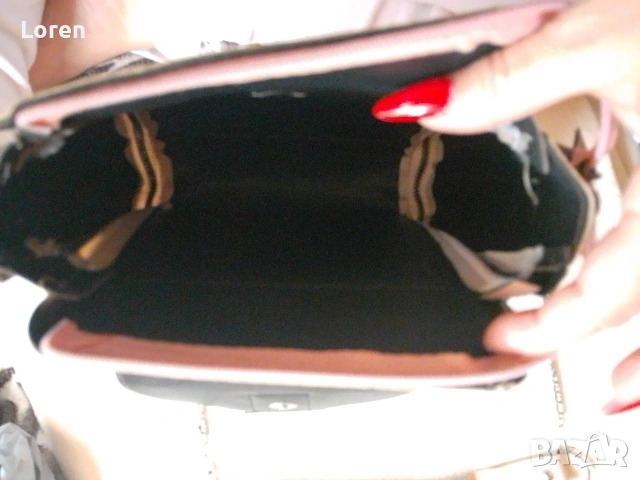 Чанта цвят пепел от рози , снимка 5 - Чанти - 53467565