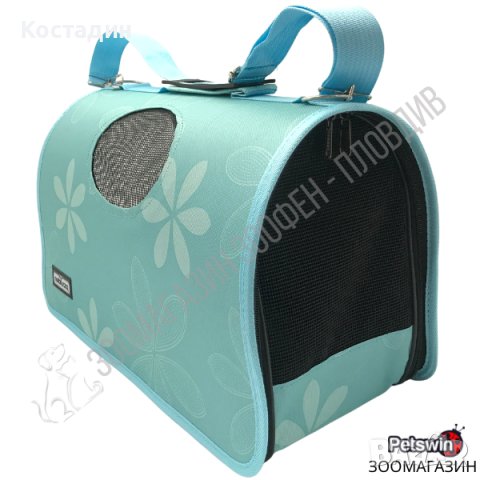 Транспортна чанта за Куче/Коте - M размер - 45/19.5/26см - Светлосиня разцветка, снимка 2 - За кучета - 37655590