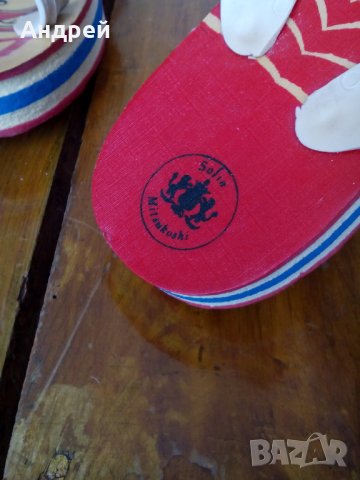 Стари джапанки Sofia Mitshukoshi, снимка 3 - Антикварни и старинни предмети - 27439768