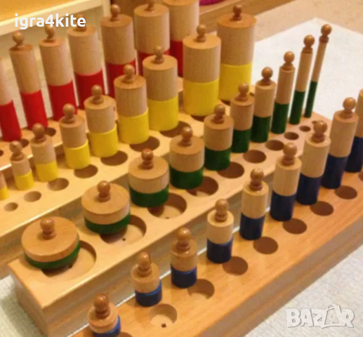 Професионални Монтесори синьо червени Числови пръчки в оригинален Р-Р, снимка 15 - Образователни игри - 36540213