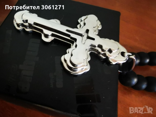 мъжки Гердан с Кръст. мъже - Комплект колие от естествен оникс - , снимка 3 - Тениски - 52119098