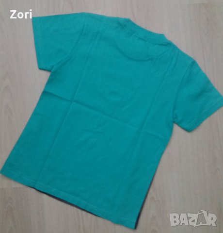 Тениска в цвят аква с щампа Subway Surf за ръст 140см , снимка 3 - Детски тениски и потници - 28491619