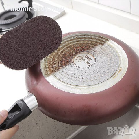 Гъба за почистване загорели съдове тигани тенджери котлони баня , снимка 5 - Други стоки за дома - 26599554