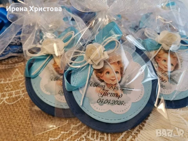 Комплект за кръщене, снимка 3 - Декорация - 53117314