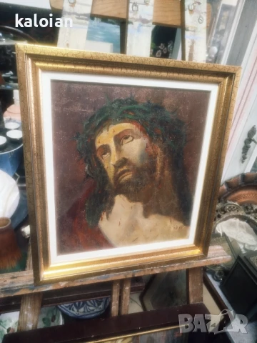 Garay 1902 г. Масло на платно, няма скъсано, частично е реставрирана. Размери с дървената рамка от с