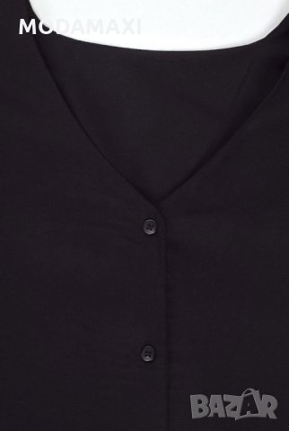 3XL Нова черна риза на Лили  , снимка 5 - Ризи - 26658500