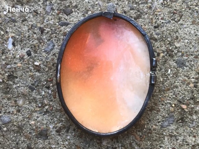 старинна сребърна брошка с камея - ОРИГИНАЛ, снимка 7 - Антикварни и старинни предмети - 48342720