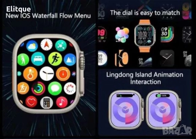 Интелигентен смарт часовник с напреднали функции и дълъг живот на батерията H22 ULTRA 2, снимка 3 - Смарт часовници - 52843096