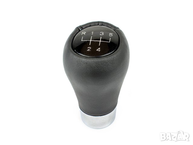 Топка скоростен лост БМВ къса 5 ск кожена с хром 1 3 5 X