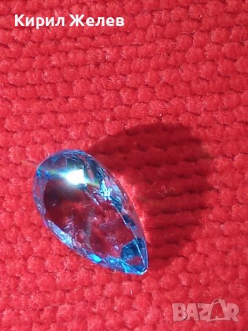 ПРЕКРАСЕН ЮВЕЛИРНО ФАСЕТИРАН ГОЛЯМ НАТУРАЛЕН СИН ЦИРКОНИЙ Скъпоц. КАМЪК За ИНКРУСТИРАНЕ в БИЖУ 40699