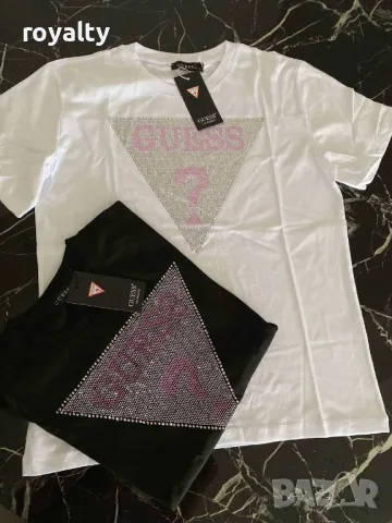 Памучни тениски Guess, снимка 2 - Тениски - 50405732