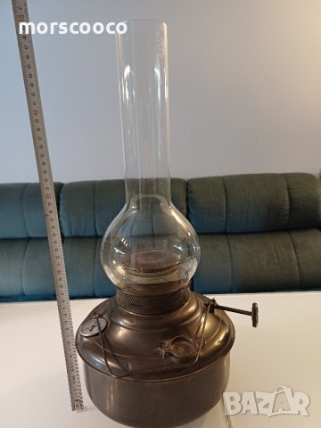 Стара английска газена лампа , снимка 1 - Антикварни и старинни предмети - 43067198