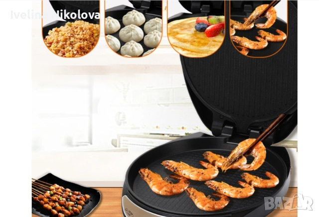 Мултифункционална компактна електрическа тостер машина, снимка 2 - Тостери - 52492589