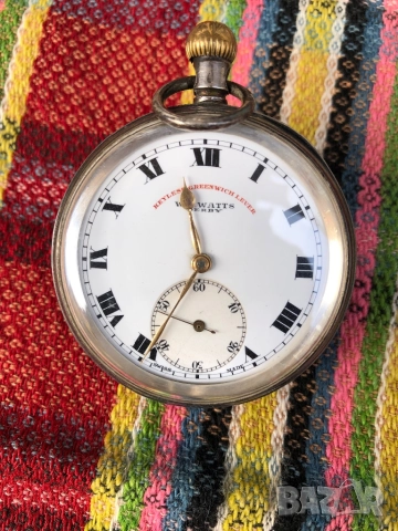 Джобен часовник сребро