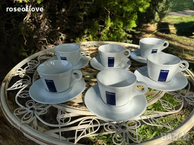 Лаваца / Lavazza италиански порцеланови чаши за капучино, снимка 2 - Чаши - 47676740