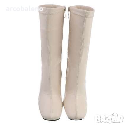 Дамски боти на висок ток, 2цвята , снимка 5 - Дамски боти - 38594298