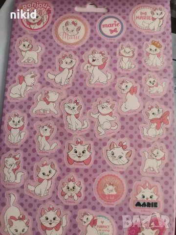 200 бр Коте Мари Marie cat книжка албум самозалепващи лепенки стикери , снимка 6 - Други - 35247966