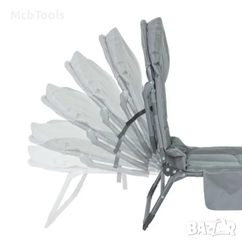 Солидно сгъваемо походно легло тип шезлонг, снимка 4 - Къмпинг мебели - 49025324