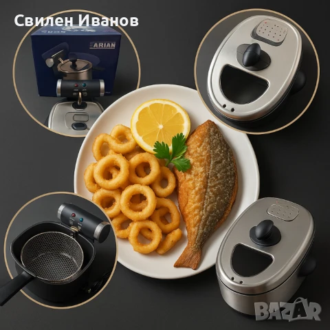 Електрически фритюрник ARIAN AR-05 – Хрупкаво и вкусно у дома, снимка 3 - Фритюрници - 51306493