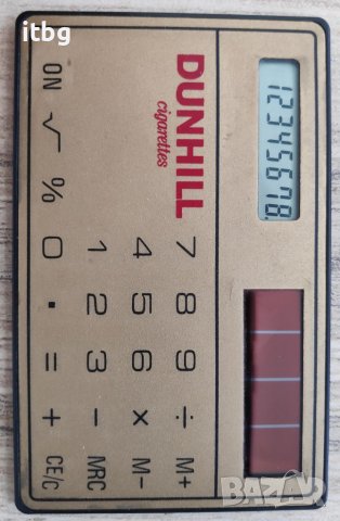Продавам соларен калкулатор Dunhill, снимка 1 - Друга електроника - 38026810