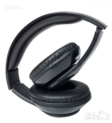 Сгъваеми Bluetooth слушалки черни, снимка 2 - Слушалки и портативни колонки - 43426094