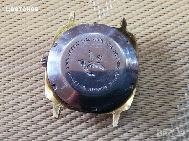 позлатен DARWIL AUTOMATIC, снимка 6 - Антикварни и старинни предмети - 36480960