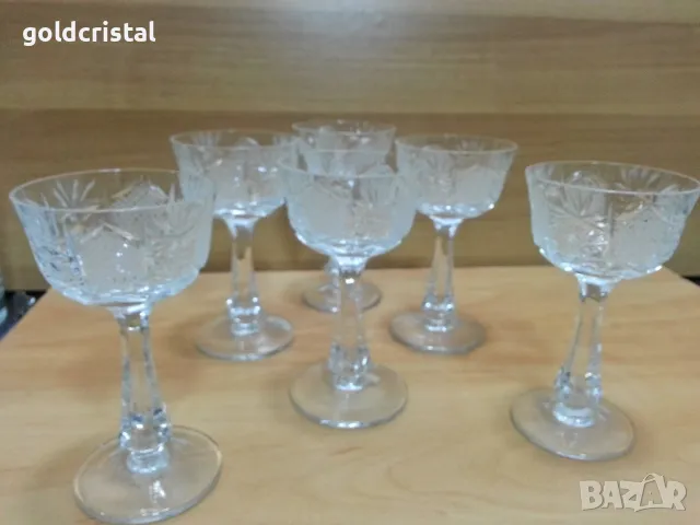 кристални чаши луксозна Зорница , снимка 5 - Антикварни и старинни предмети - 49427082