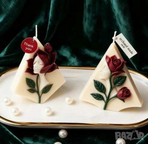 Молд за 8 март жена с роза два вида , снимка 8 - Форми - 52875827