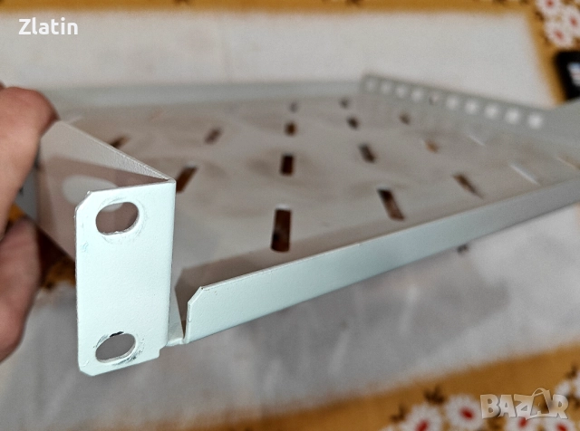 Рафт за 19" Rack 1U Extralink рафт, дълбочина 300 мм X 440 мм, снимка 4 - Други - 52335452