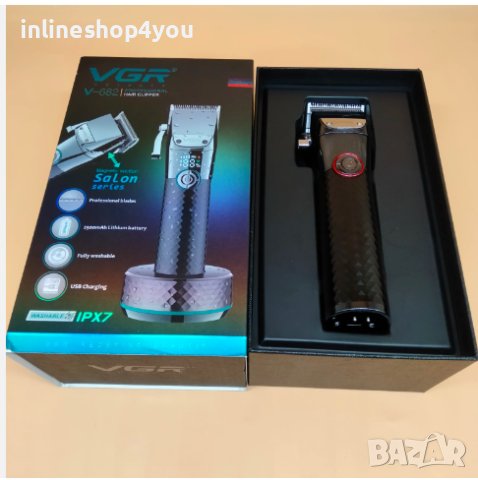 Професионална машинка за подстригване VGRshop, LED дисплей, снимка 4 - Електрически самобръсначки - 44102078