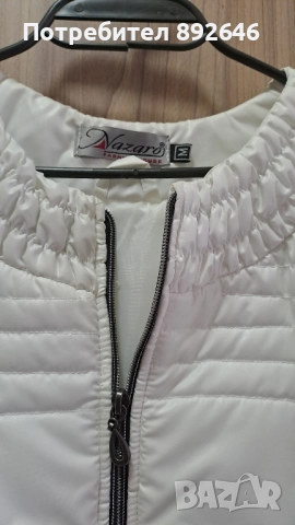 Дамско бяло яке, размер С/М, снимка 2 - Якета - 51864688
