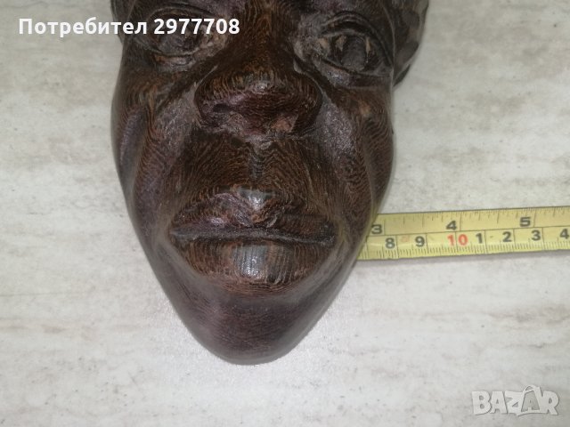 Африканска дървена маска , снимка 8 - Антикварни и старинни предмети - 32910645